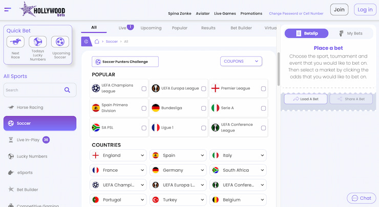Hollywoodbets in South Africa