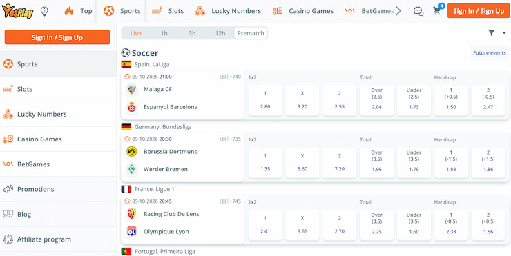 YesPlay Sports Betting in South Africa