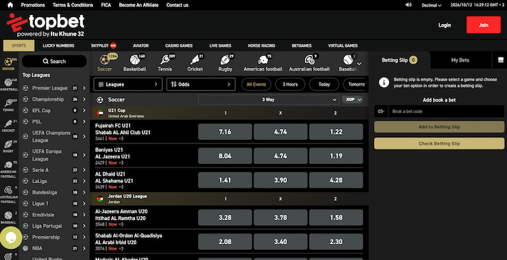 TopBet Sports in South Africa