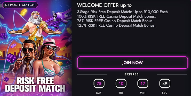 Play.co.za Welcome Bonus